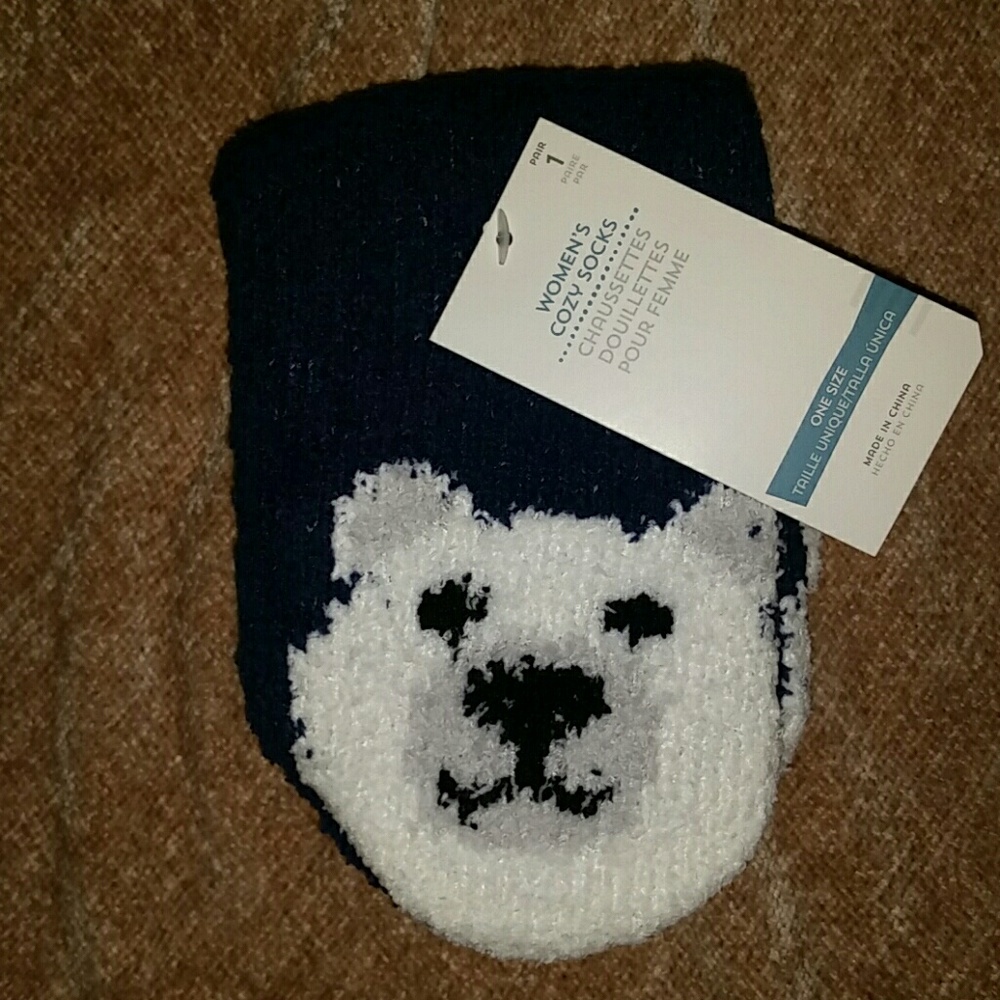 Fuzzy Socks - Polar Bear